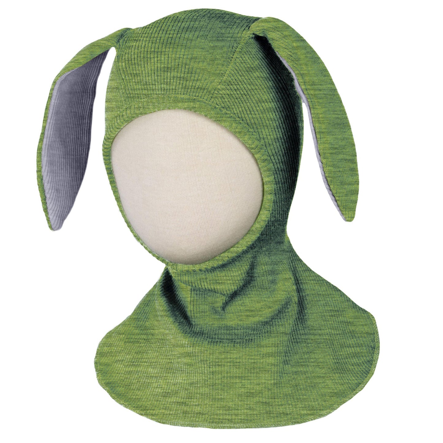 Cagulă ManyMonths Unique Bunny din lână merinos - Jade Green