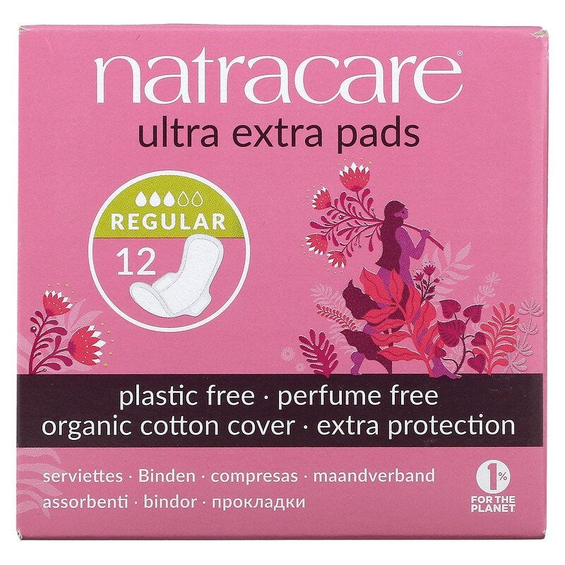 Absorbante Ultra Extra de noapte (3 picaturi) normal - Natracare