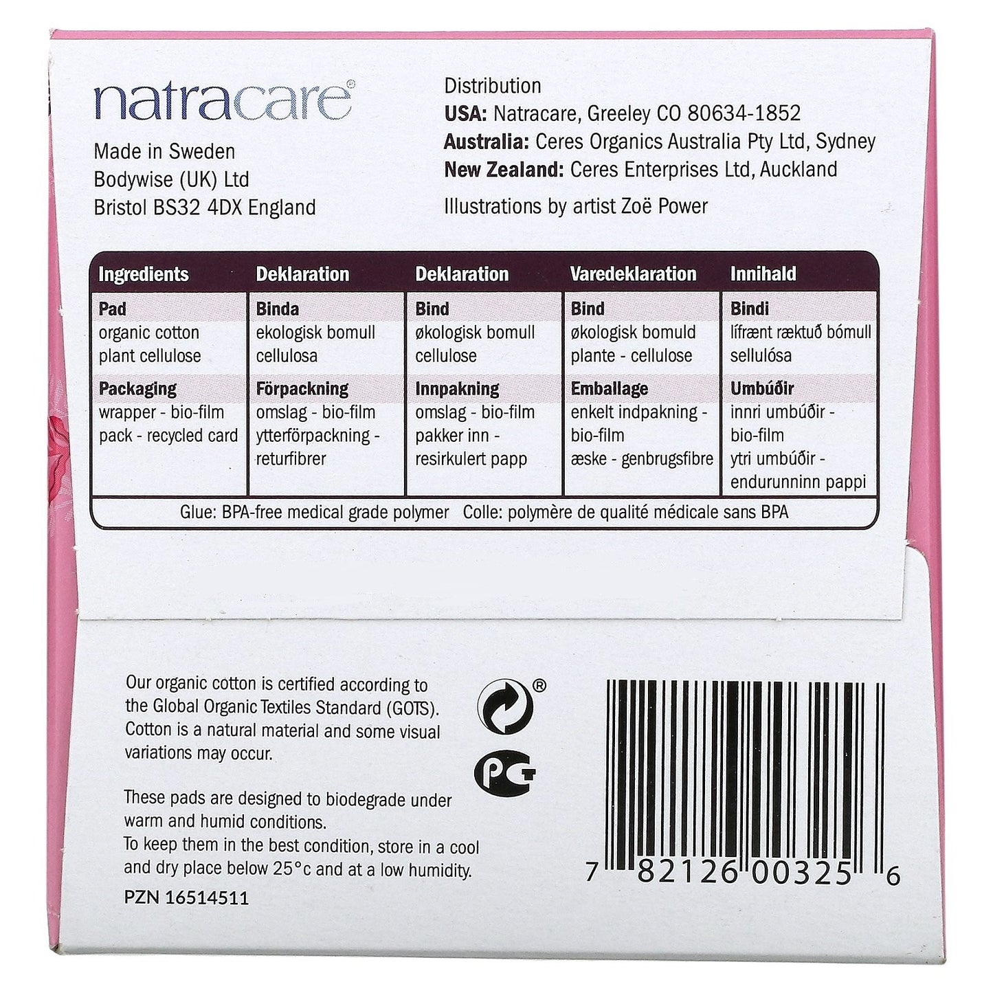 Absorbante Ultra Extra de noapte (3 picaturi) normal - Natracare 