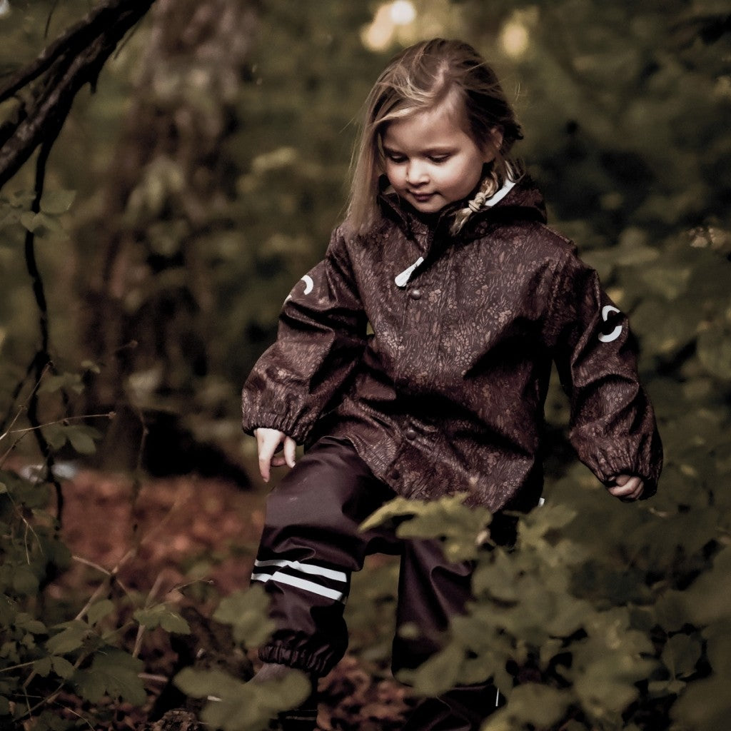 Set de ploaie captusit cu fleece Mikk-line - Fudge