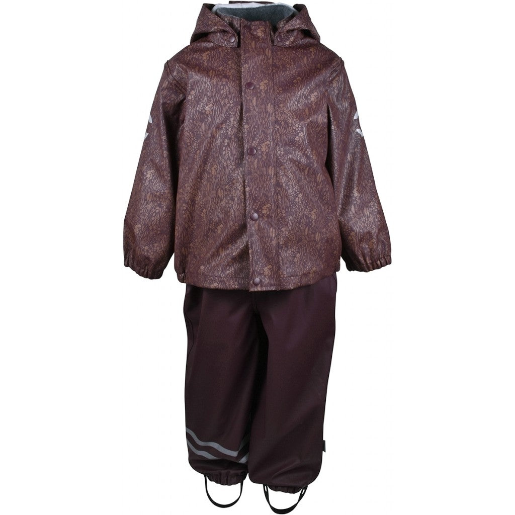 Set de ploaie captusit cu fleece Mikk-line - Fudge