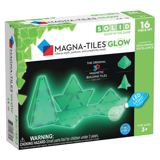 MAGNA-TILES Glow, set magnetic fosforescent - 16 piese