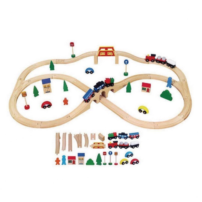 Set de trenulețe din 49 de piese, Viga