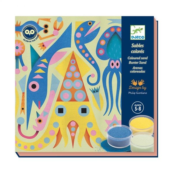 Atelier creativ cu nisip fluorescent, Luminile din ocean