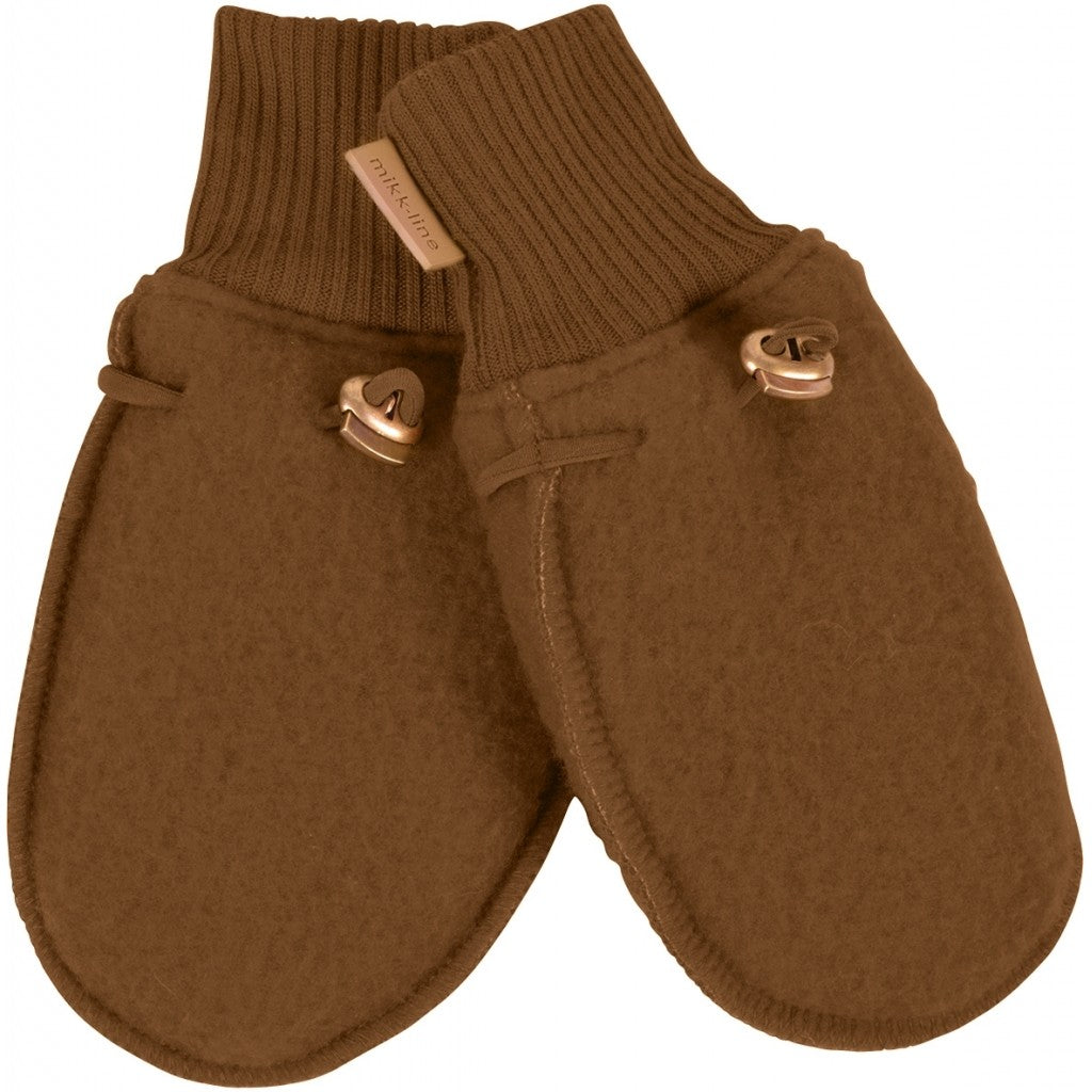 Mănuși Mikk-line din fleece lână merinos - Rubber