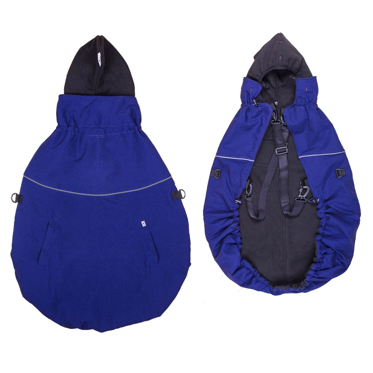 Protectie de iarna MaM Deluxe - Night Sky/Black + Cagula ajustabila