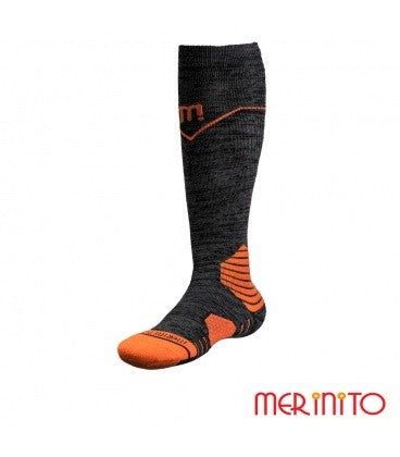 Sosete unisex Merinito Snow Sports - Grey-Orange