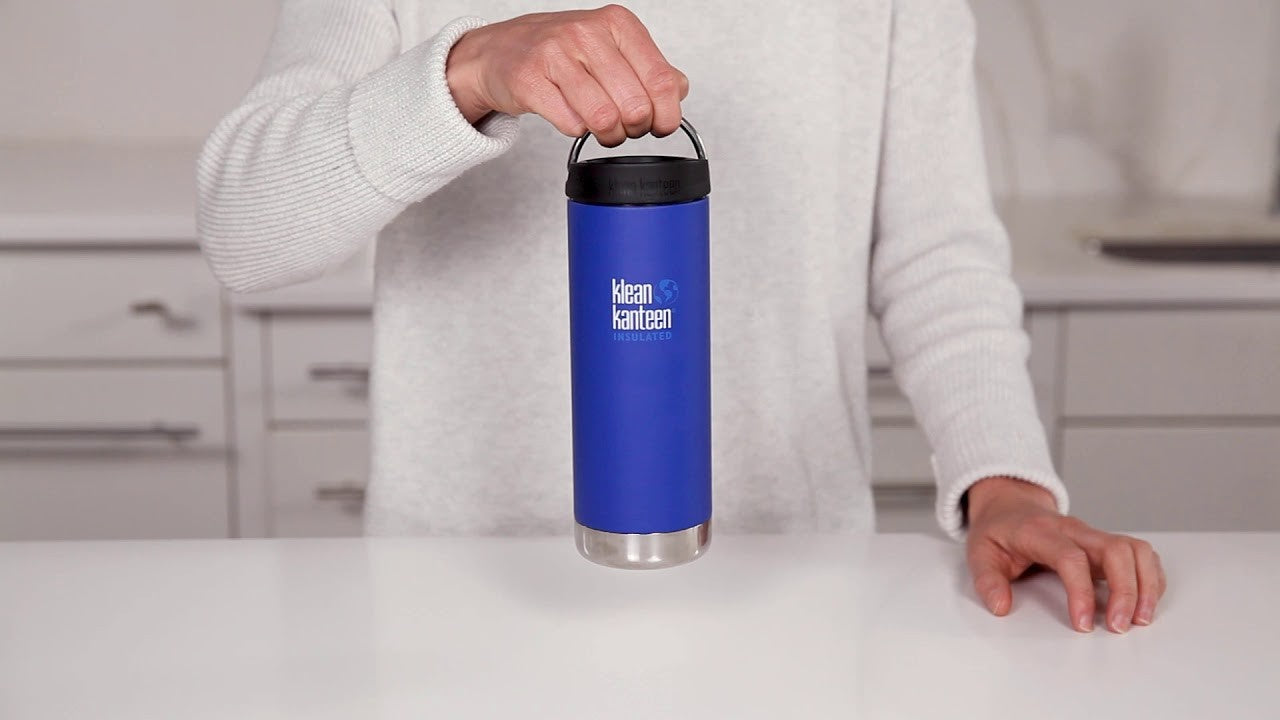 Cana termoizolanta 592 ml cu capac Wide Cafe Cap - Klean Kanteen - TKWide Deep Surf