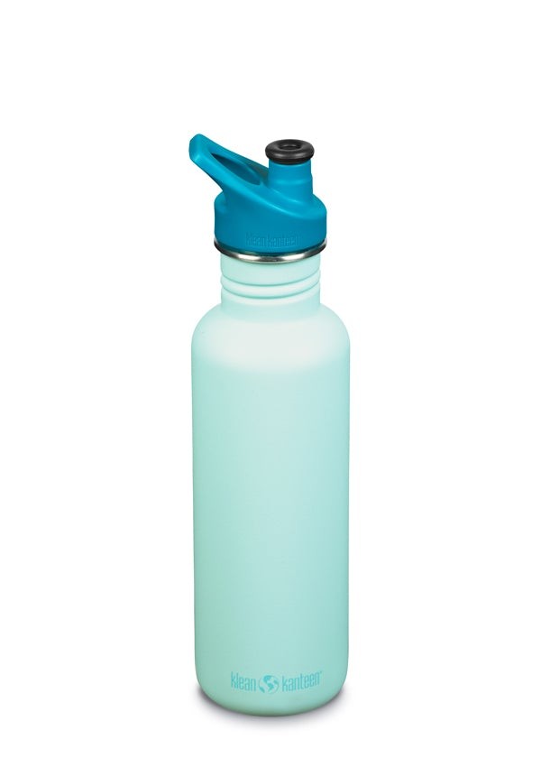 Recipient din otel inoxidabil 800 ml cu capac sport - Klean Kanteen - Classic Blue Tint