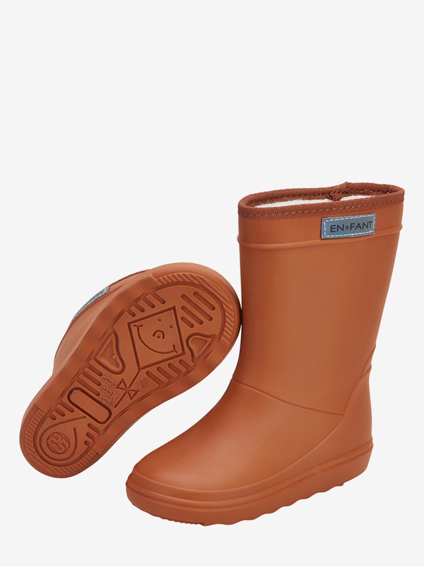 Cizme Thermo En Fant, căptușite cu lână - Leather Brown