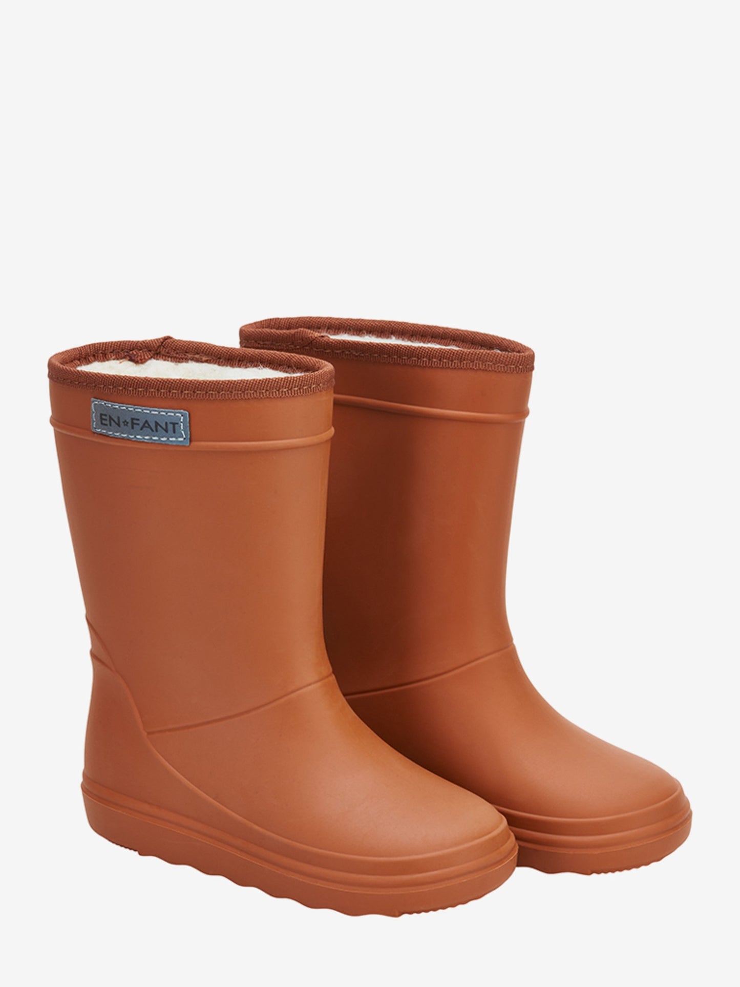 Cizme Thermo En Fant, căptușite cu lână - Leather Brown