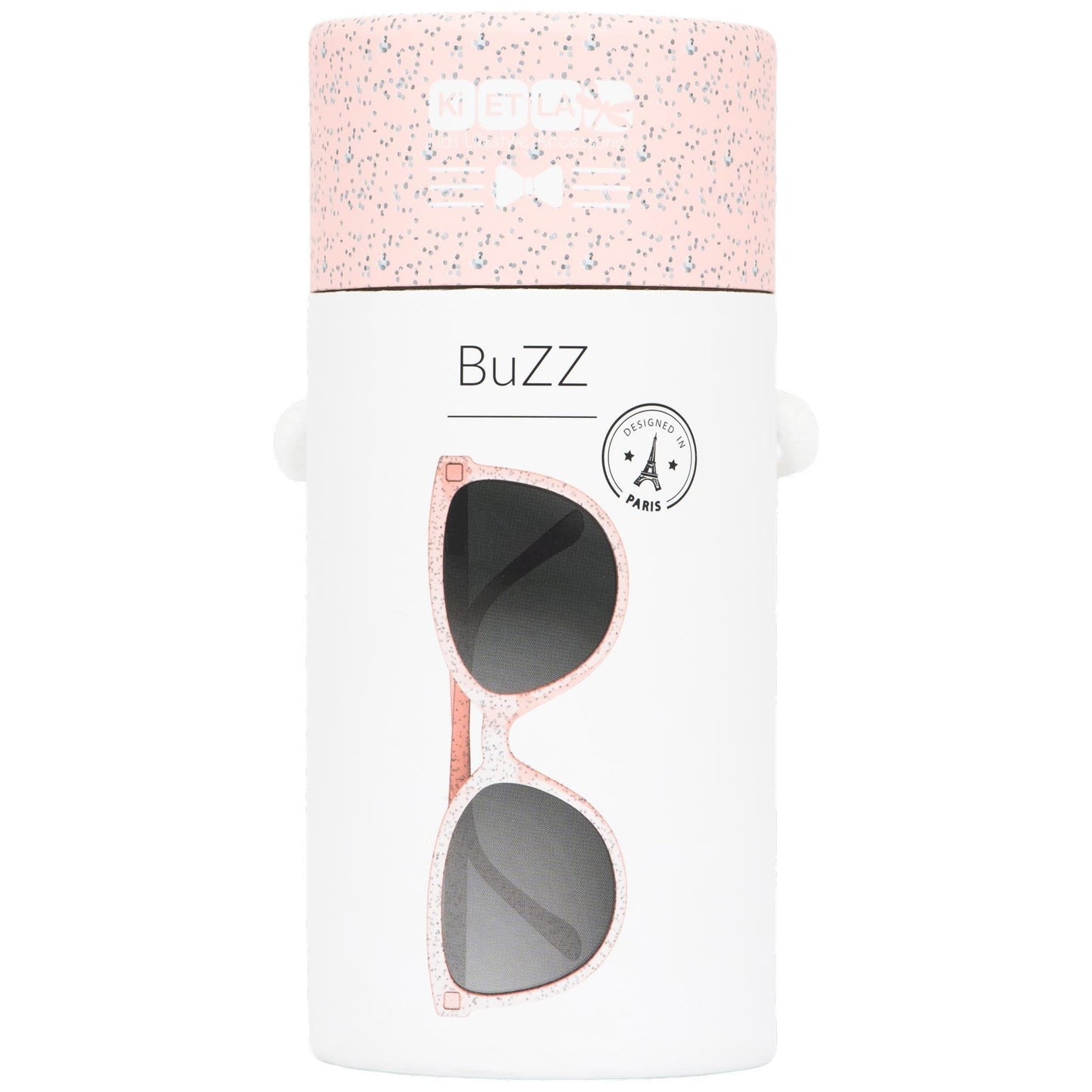 Ochelari de soare Ki ET LA, 4-6 ani - Butterfly Pink Glitter