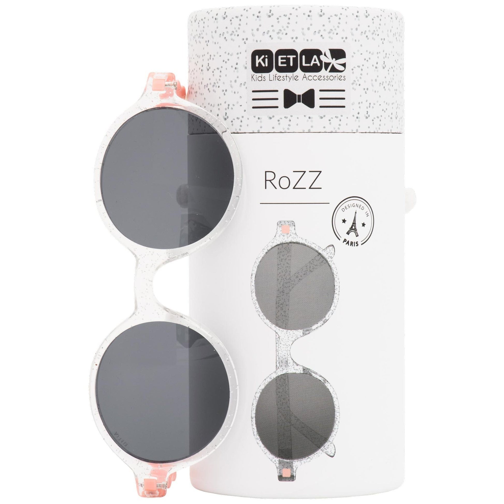 Ochelari de soare Ki ET LA, 6-9 ani - Round Glitter