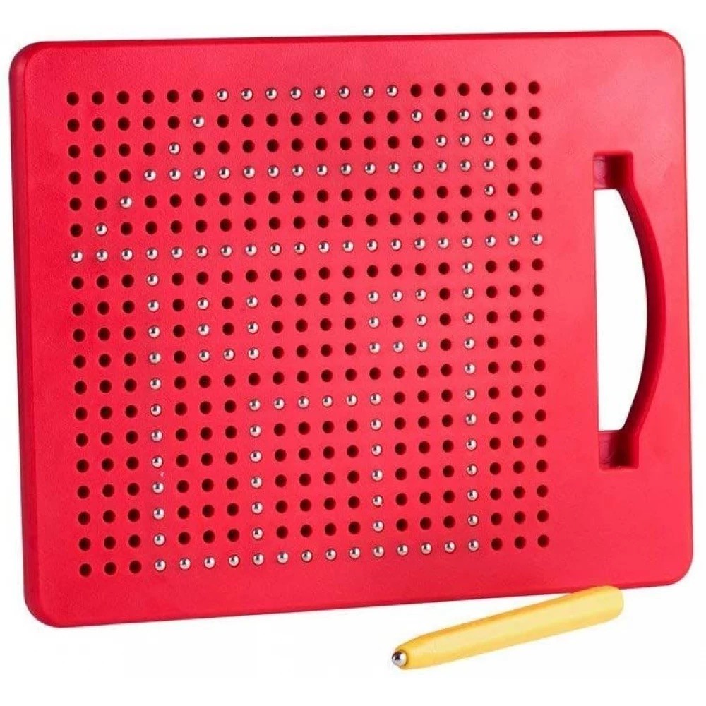 Tablă magnetică mică Playmags de desenat cu bile magnetice