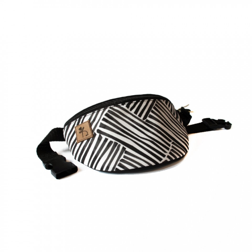 Borsetă dungi alb, negru - Delikates Accessories