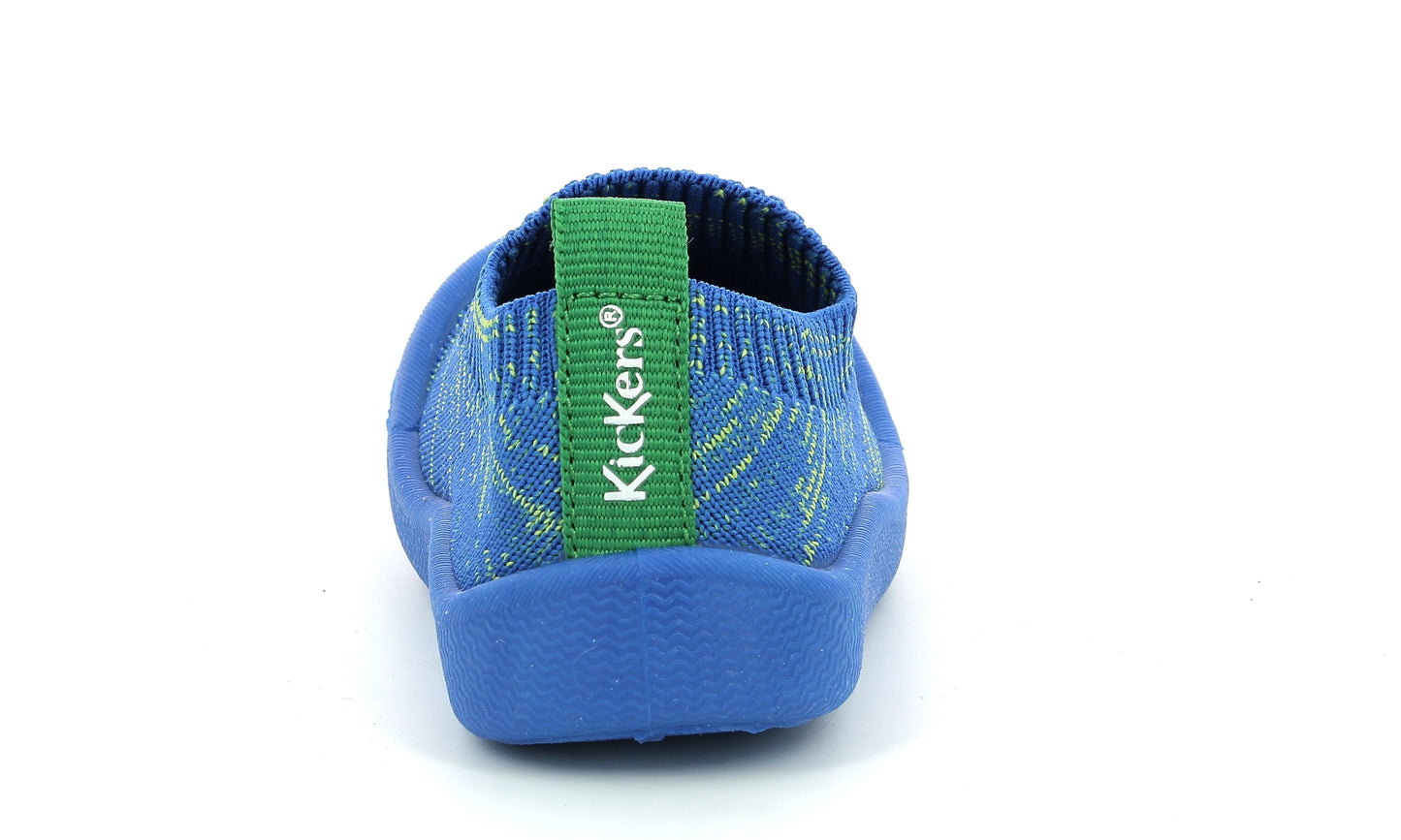 Pantofi slip-on Kickers - Kick Easy Bleu Vert