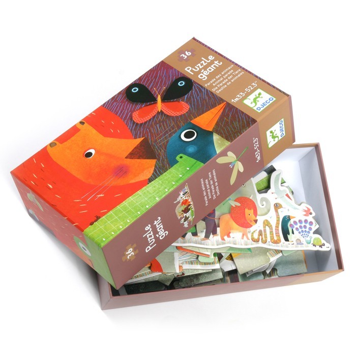 Puzzle gigant Djeco Parada animalelor