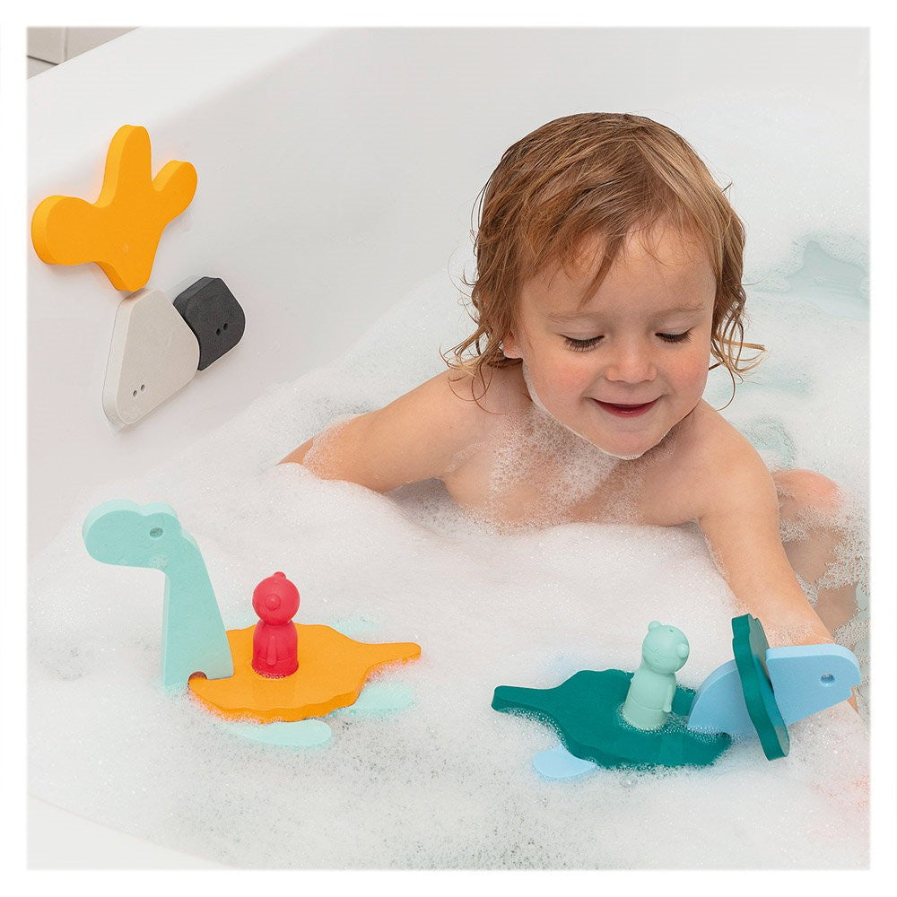 Jucării de baie din spumă, Lumea dinozaurilor, Quut Toys