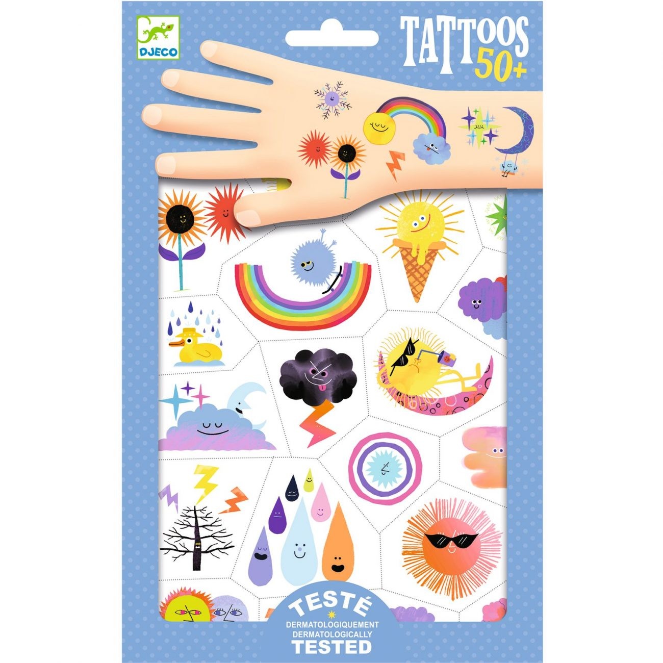 Tatuaje Emoji Meteo, Djeco
