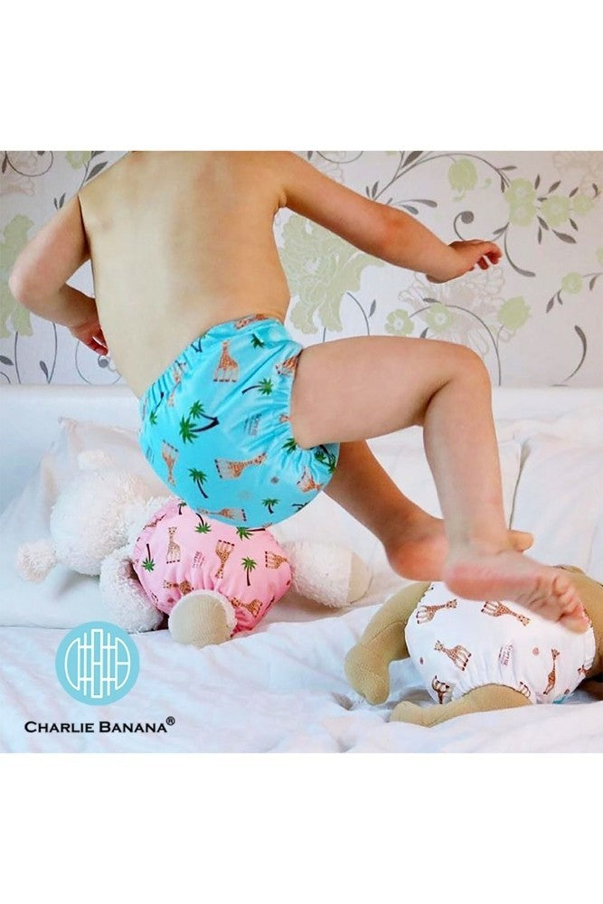 Scutec textil Charlie Banana Sophie Coco Pink Hybrid - mărime unică, cu 2 inserturi
