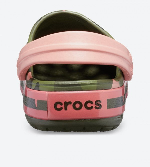 Slapi Crocs Crocband Multi Graphic Clogs -- Melon