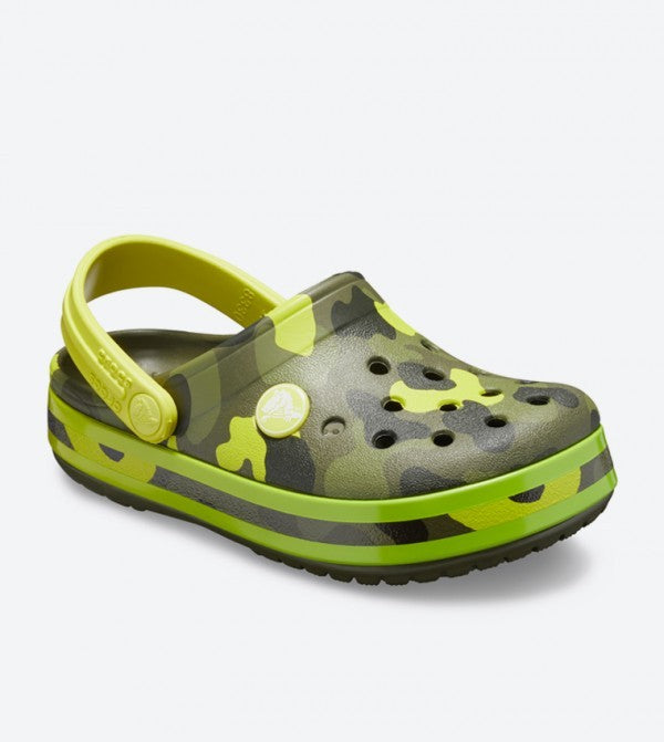 Slapi Crocs Crocband Multi Graphic Clogs - Citrus