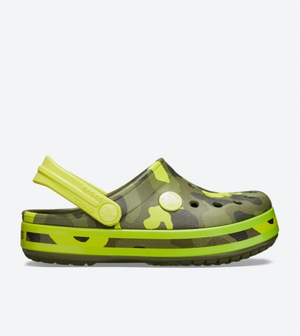 Slapi Crocs Crocband Multi Graphic Clogs - Citrus