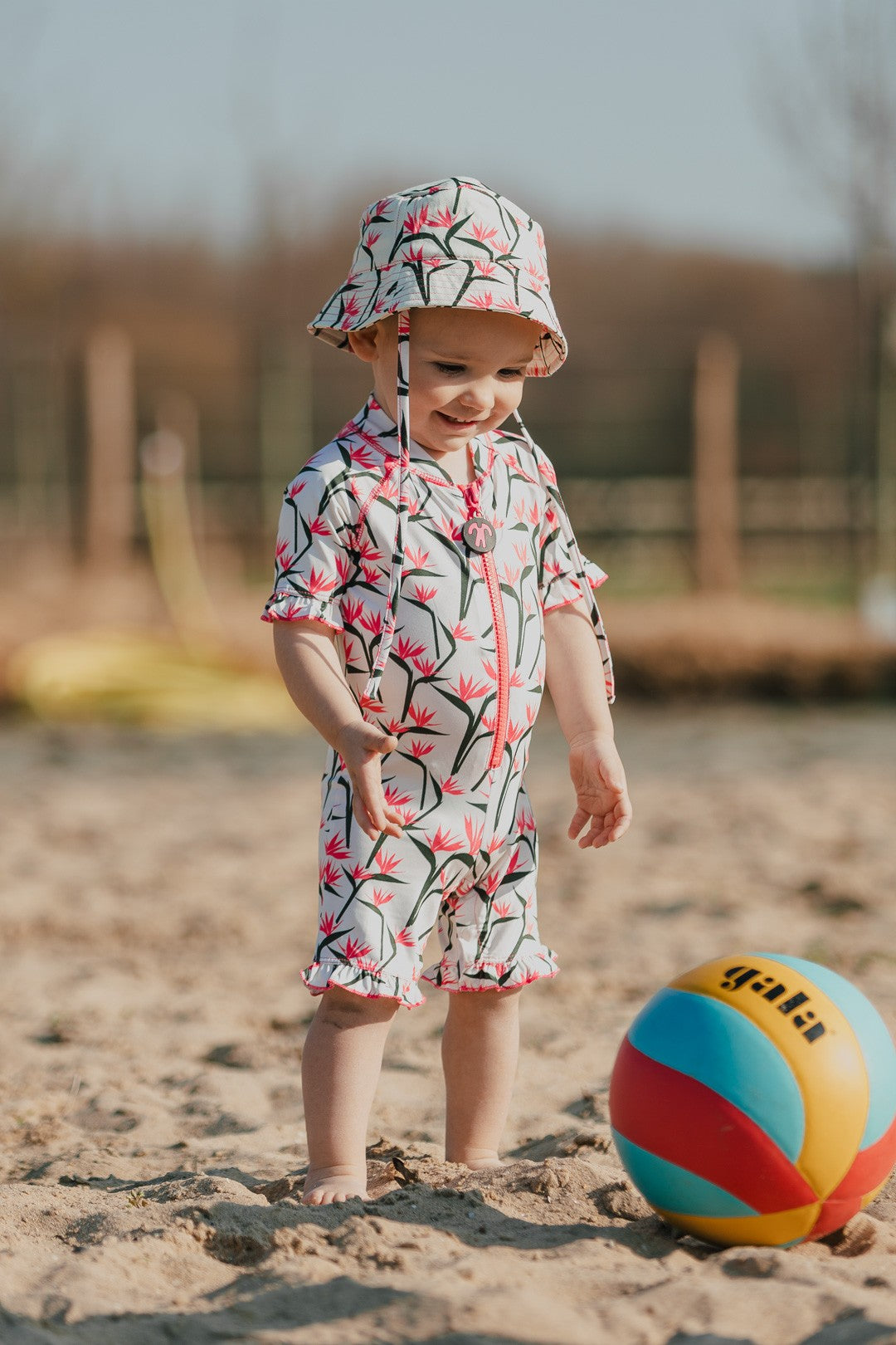 Pălărie de soare bucket UPF50+ - DucKsday - Coco