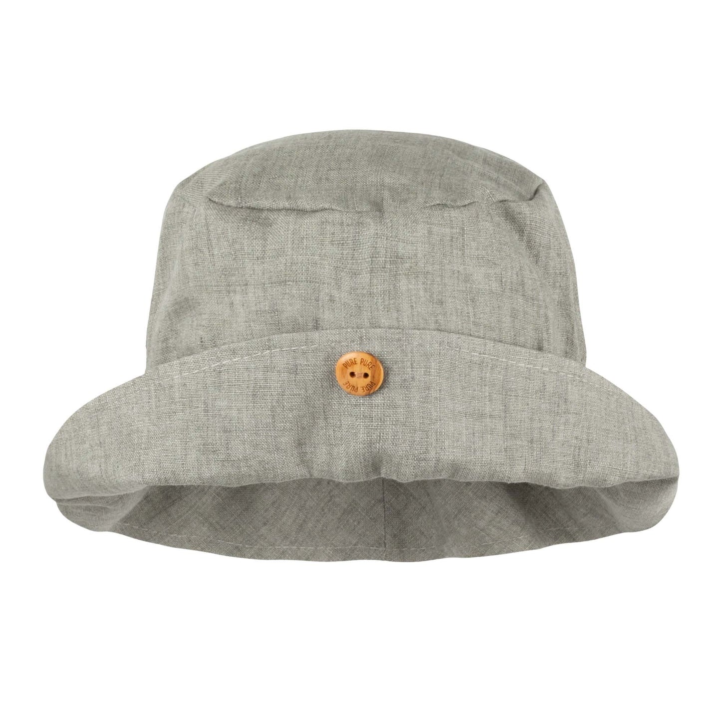 Pălărie Pure Pure din in - Stone Green