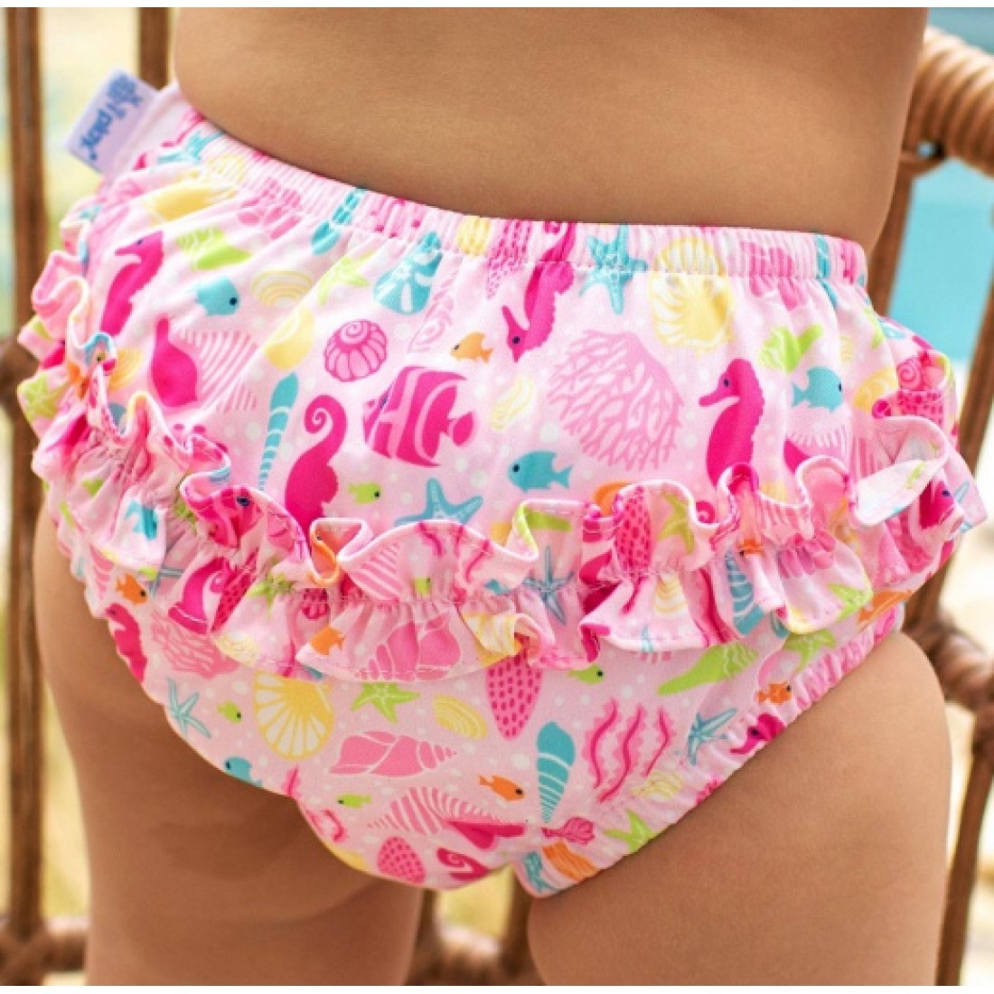 Scutec de înot ImseVimse cu volănașe Pink SeaLife