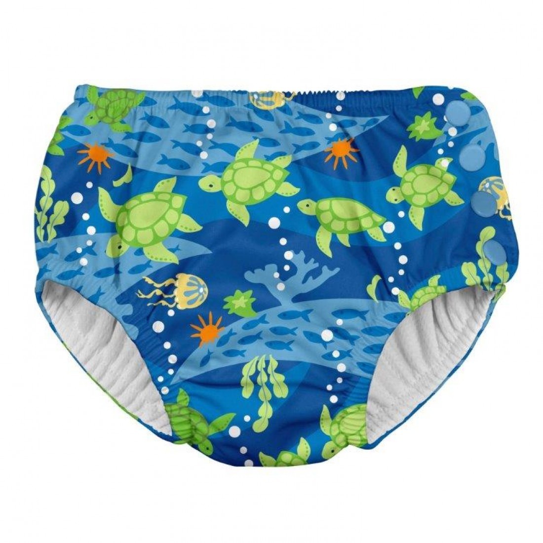 Scutec pentru înot și antrenament la oliţă iPlay SPF 50+ - Royal Blue Turtle Journey