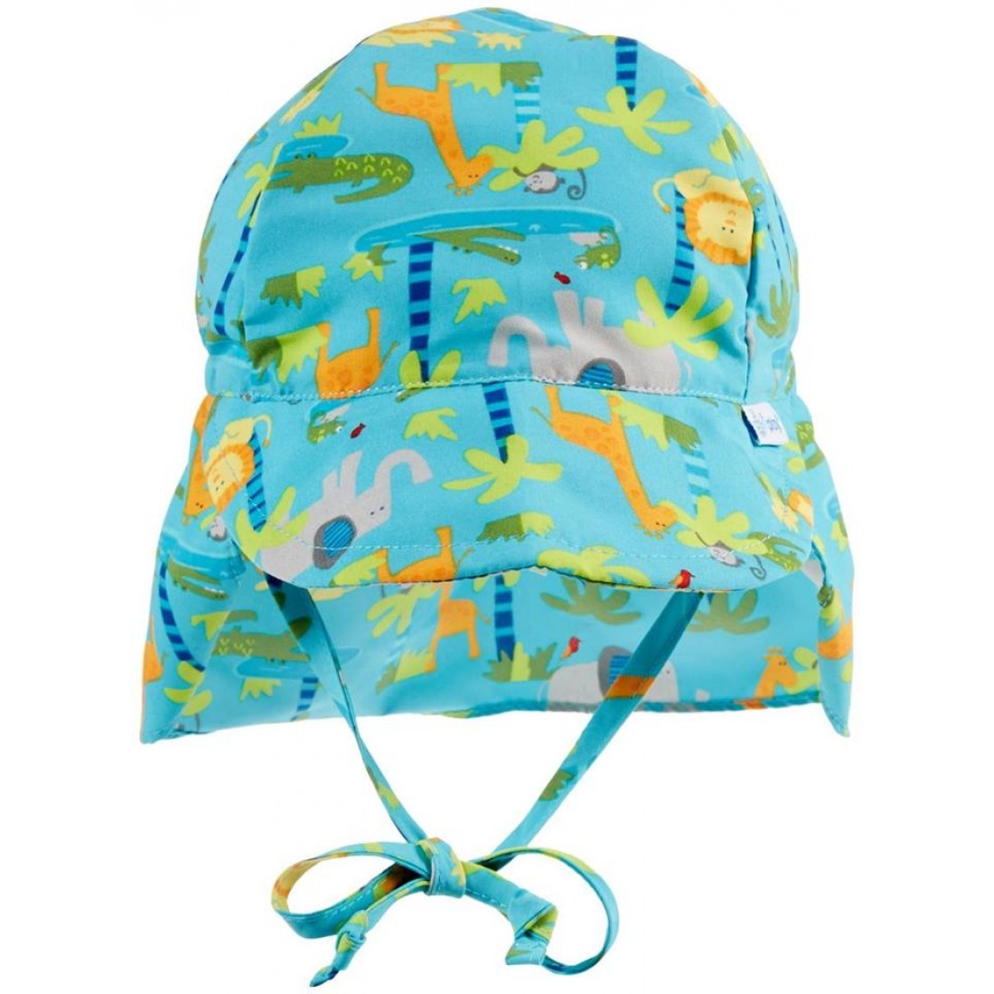 Pălărie iPlay SPF 50+ cu clapeta si snur reglator - Aqua Jungle