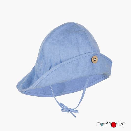 Pălărie ajustabilă ManyMonths Original cânepă și bumbac - Dellarobbia Blue