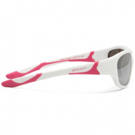 Ochelari de soare pentru copii - Koolsun Sport - White Cabaret - 3-8 ani