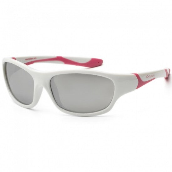 Ochelari de soare pentru copii - Koolsun Sport - White Cabaret - 3-8 ani