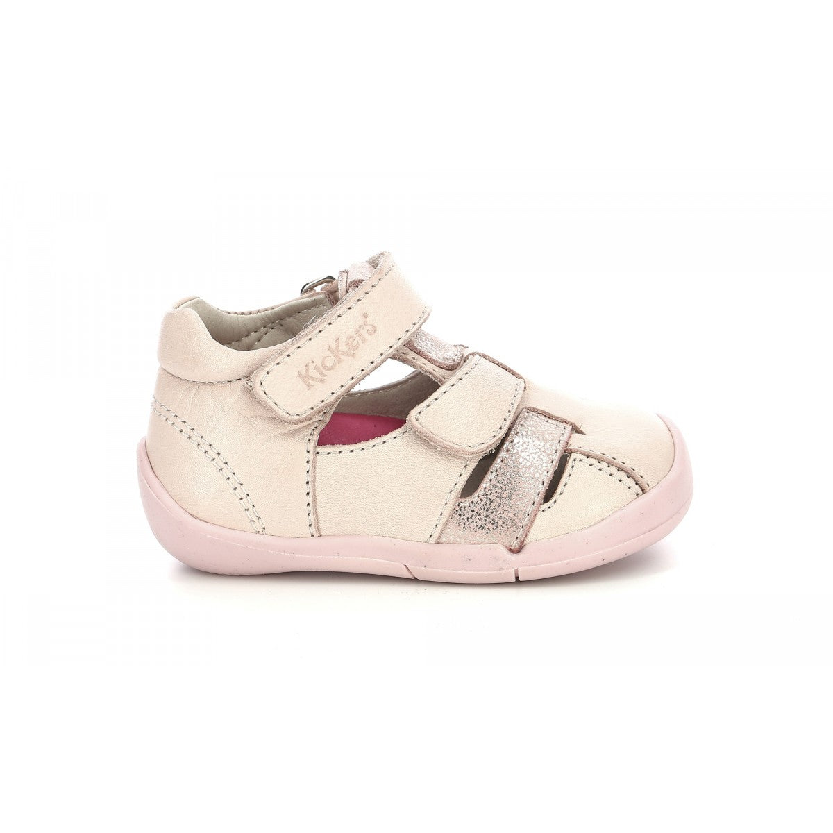 Sandale Kickers - Light pink metallized