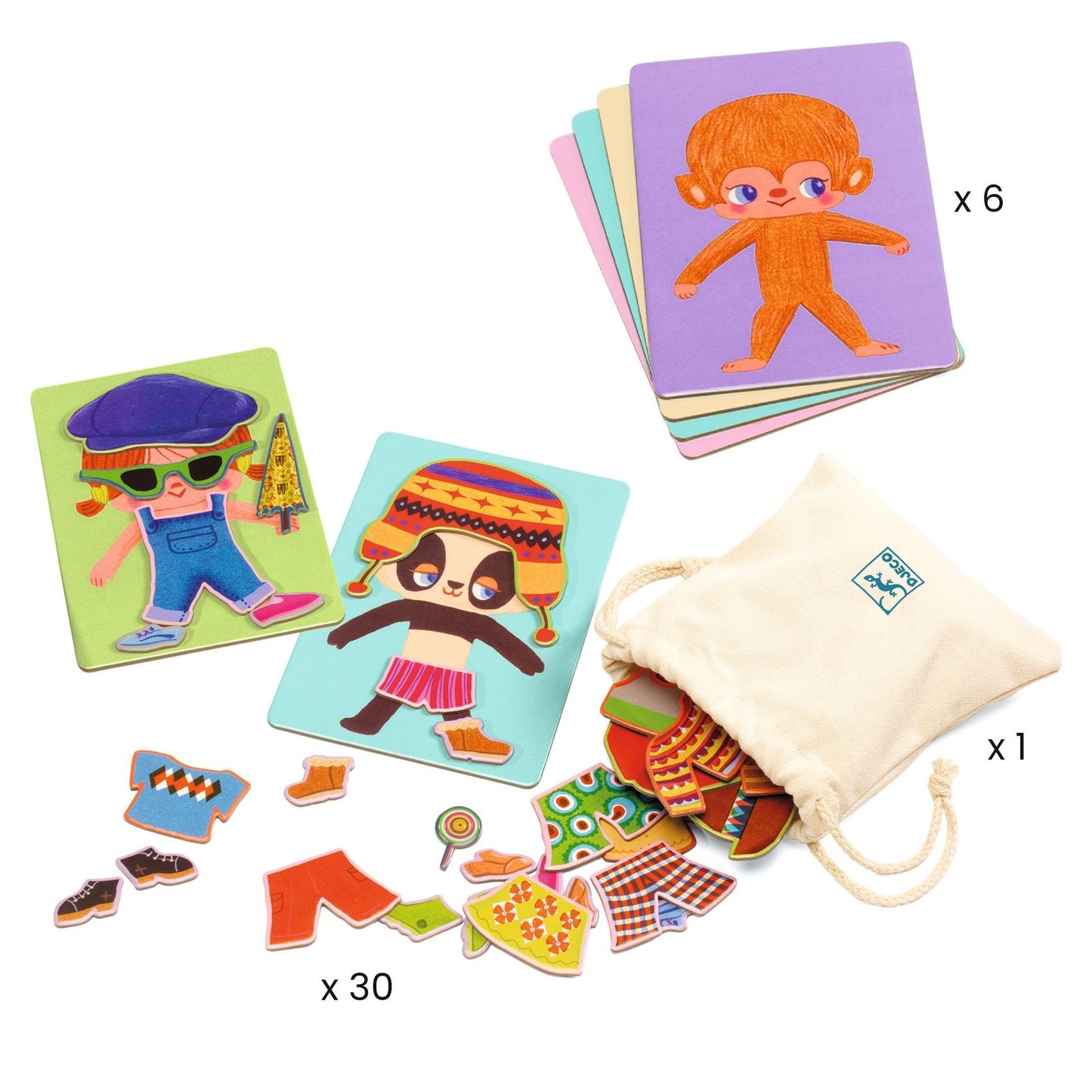 Jucării educative Dress up Bingo Djeco, Djeco