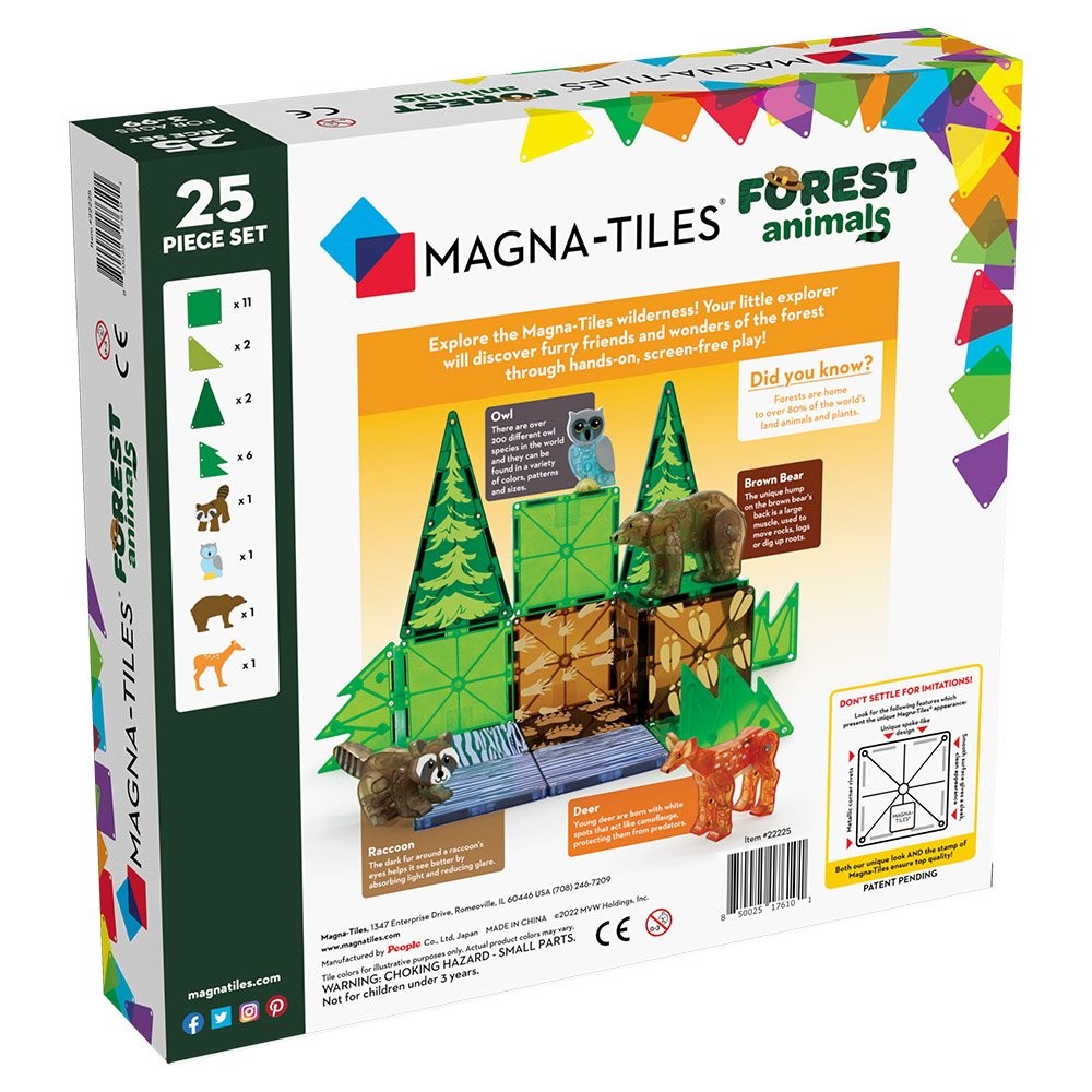 Magna-Tiles Forest Animals, set magnetic