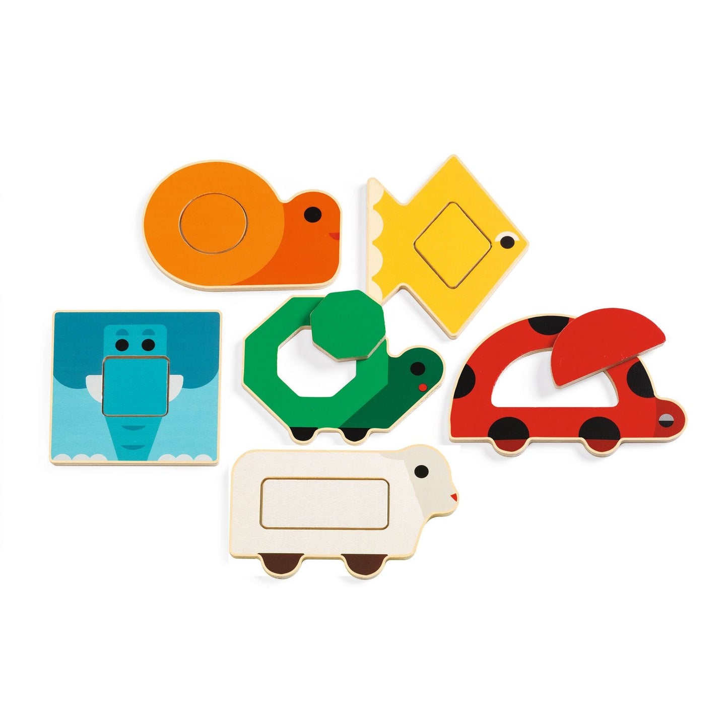 Jucarii Educative Puzzle duobasic, Djeco