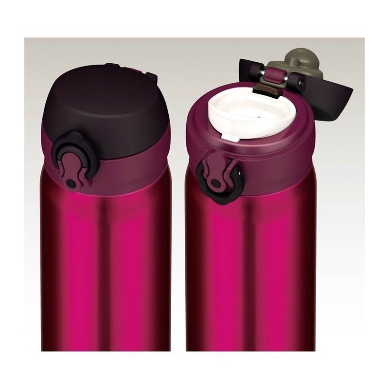 Cană termos mobilă - roșu (burgundy), 600 ml - Thermos