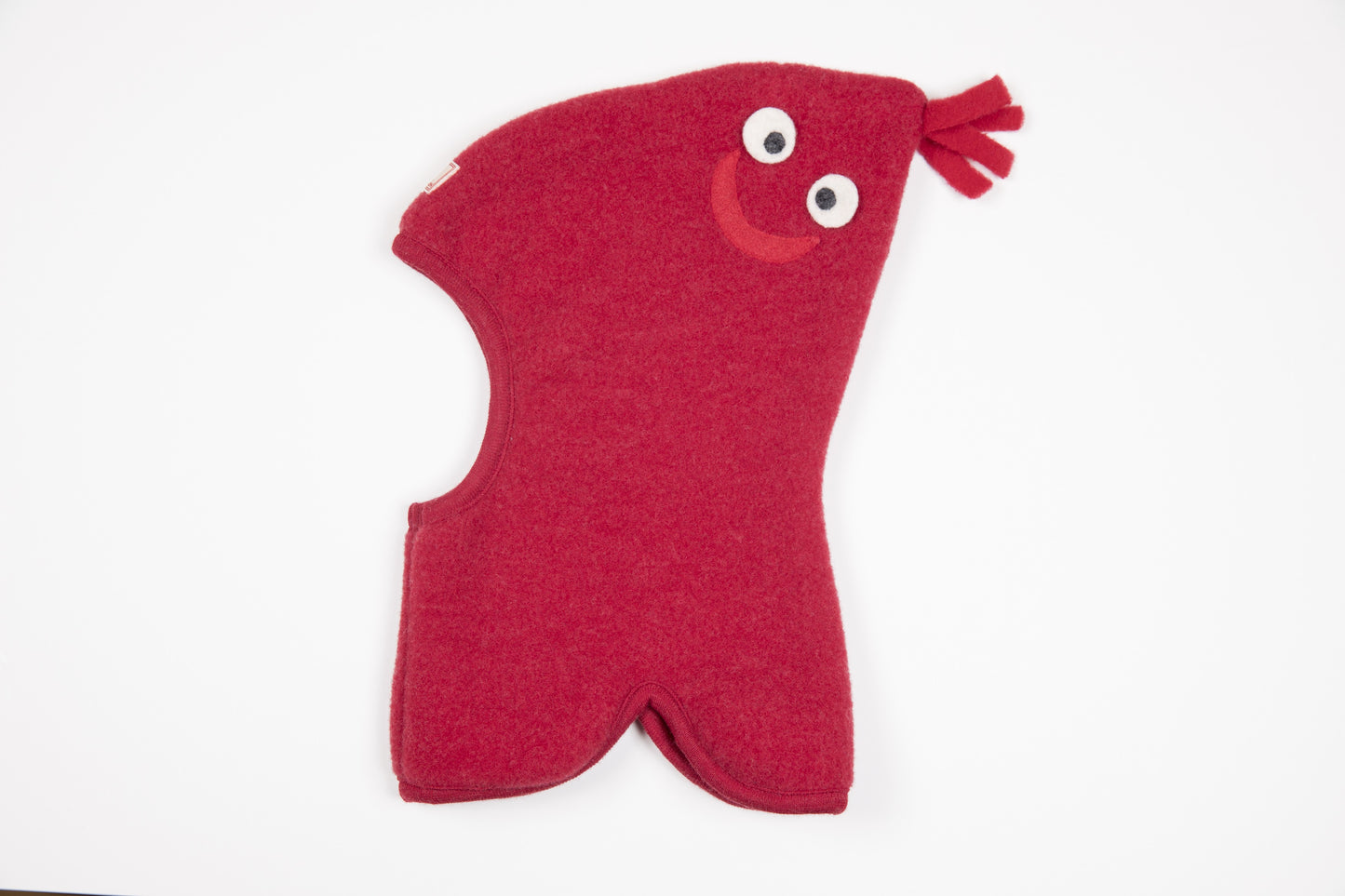 Pickapooh - Cagulă din lână fleece organică Max - Red Melange
