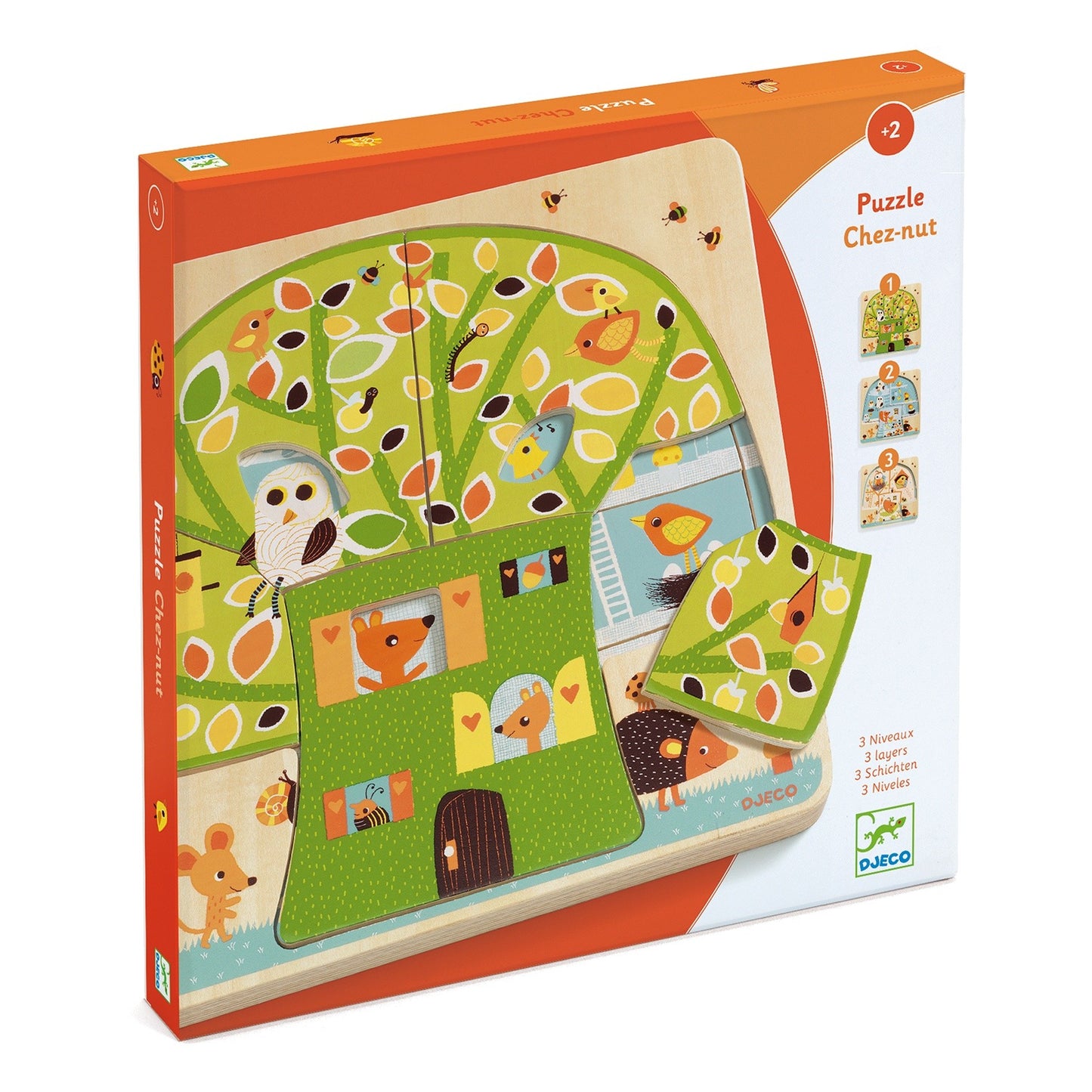 Puzzle straturi copacul Djeco
