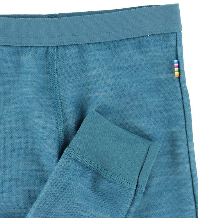 JOHA - Colanti din lana merinos si bambus organic - Petrol Blue