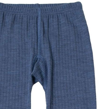 JOHA - Colanti basic din lana merinos - Blue Melange