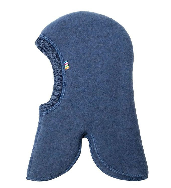 Cagula dublata Joha din lana merinos fleece - Blue Melange
