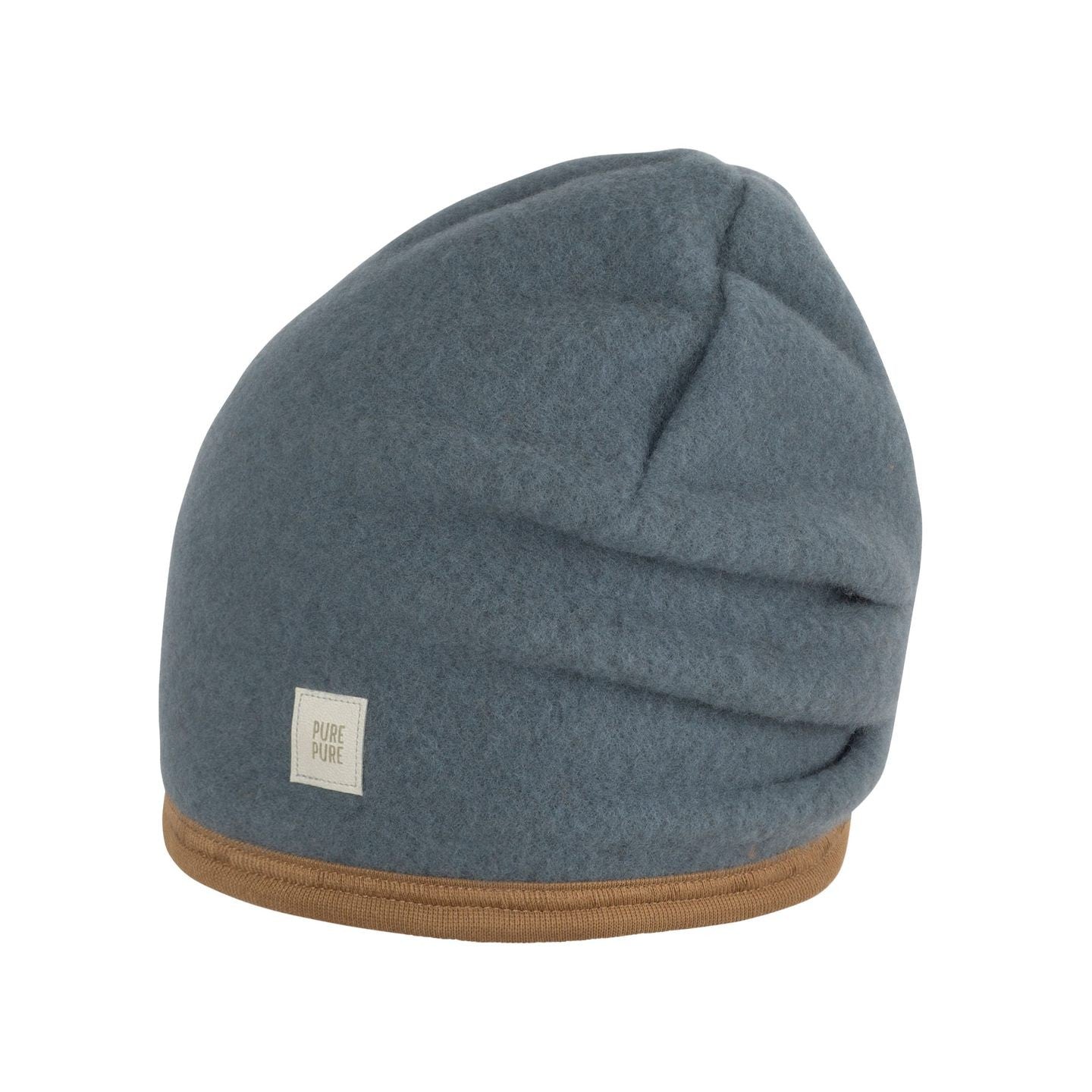 Beanie Pure Pure din lână fleece organică - Storm Blue