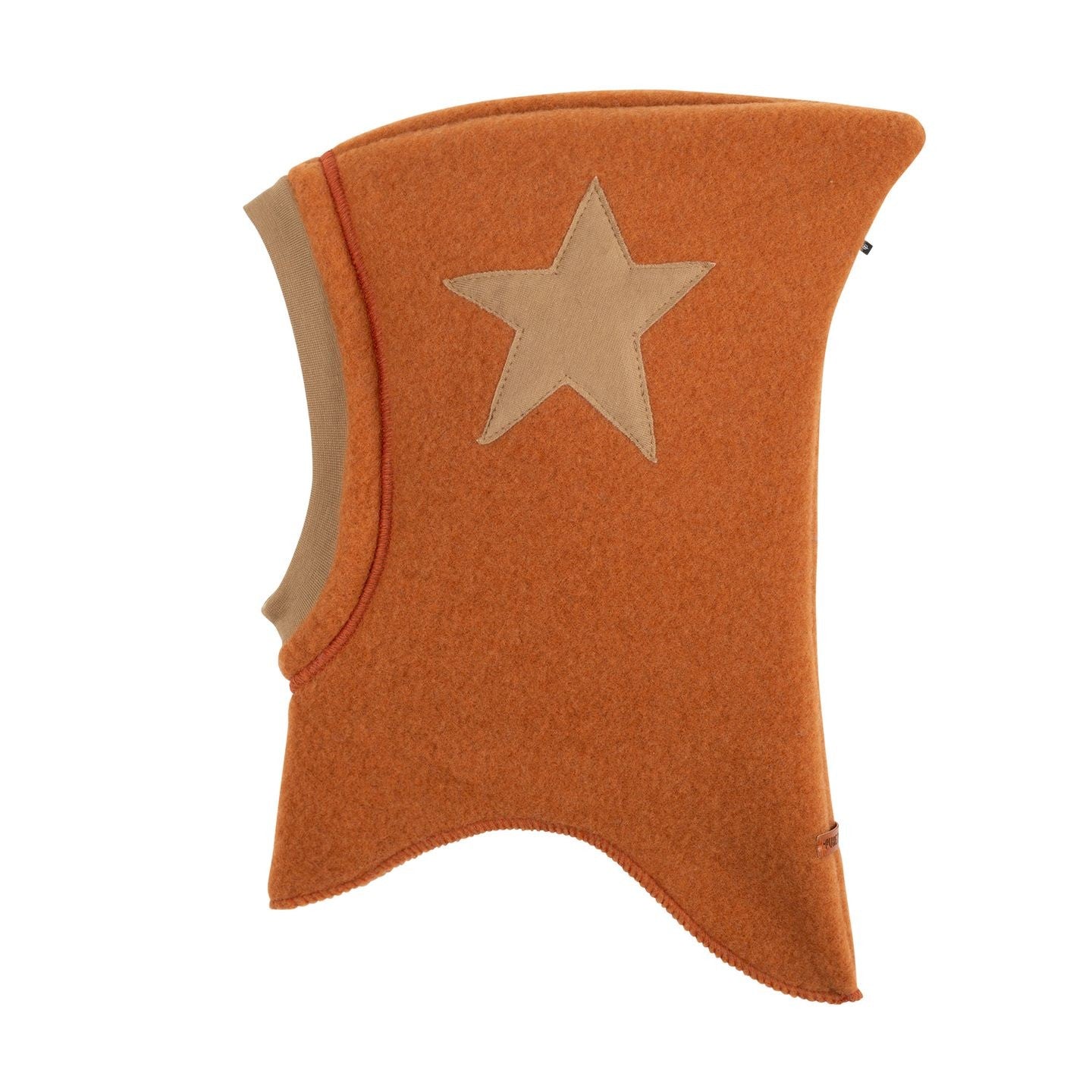Cagulă din lână fleece organică Pure Pure Star - Caramel