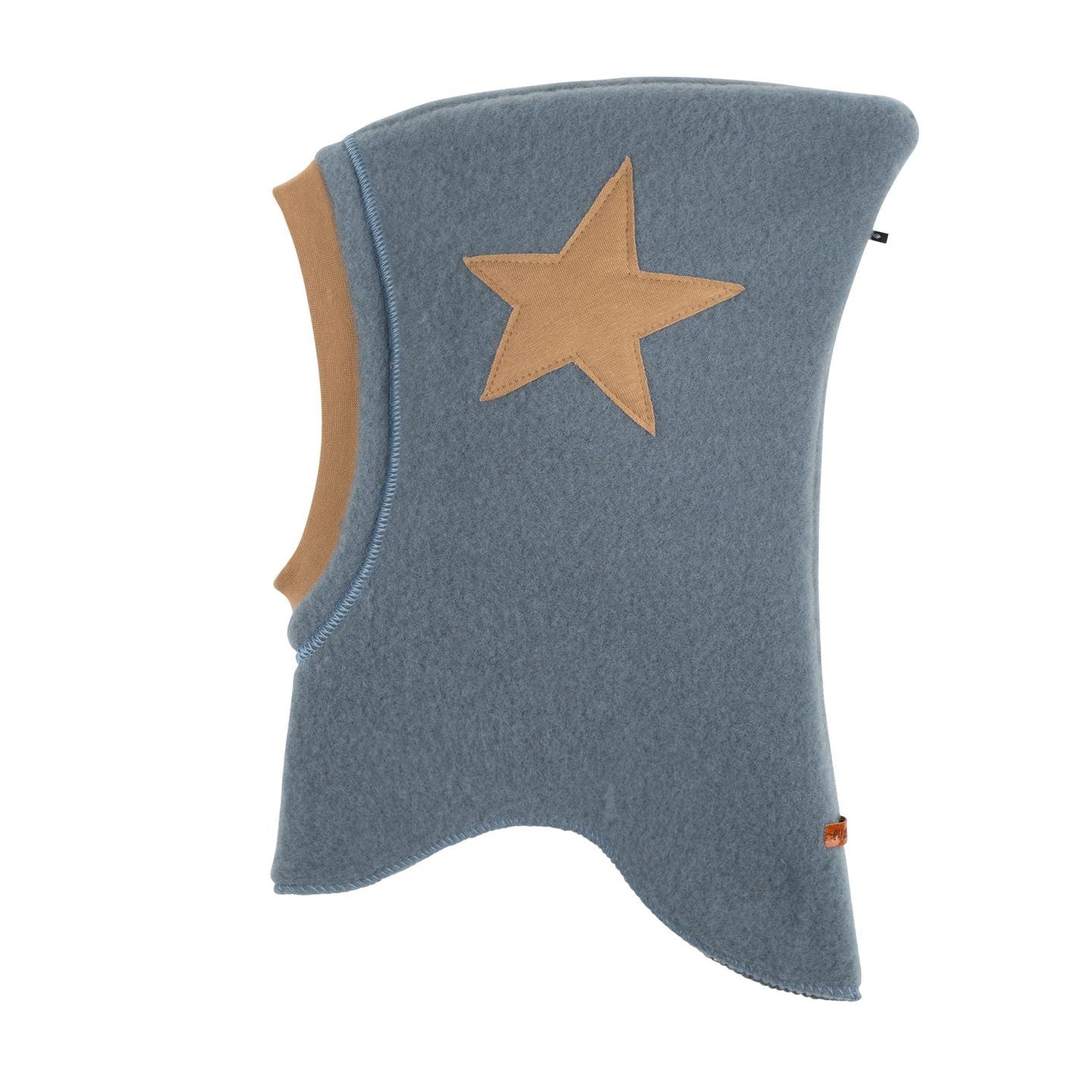 Cagulă din lână fleece organică Pure Pure Star - Storm Blue