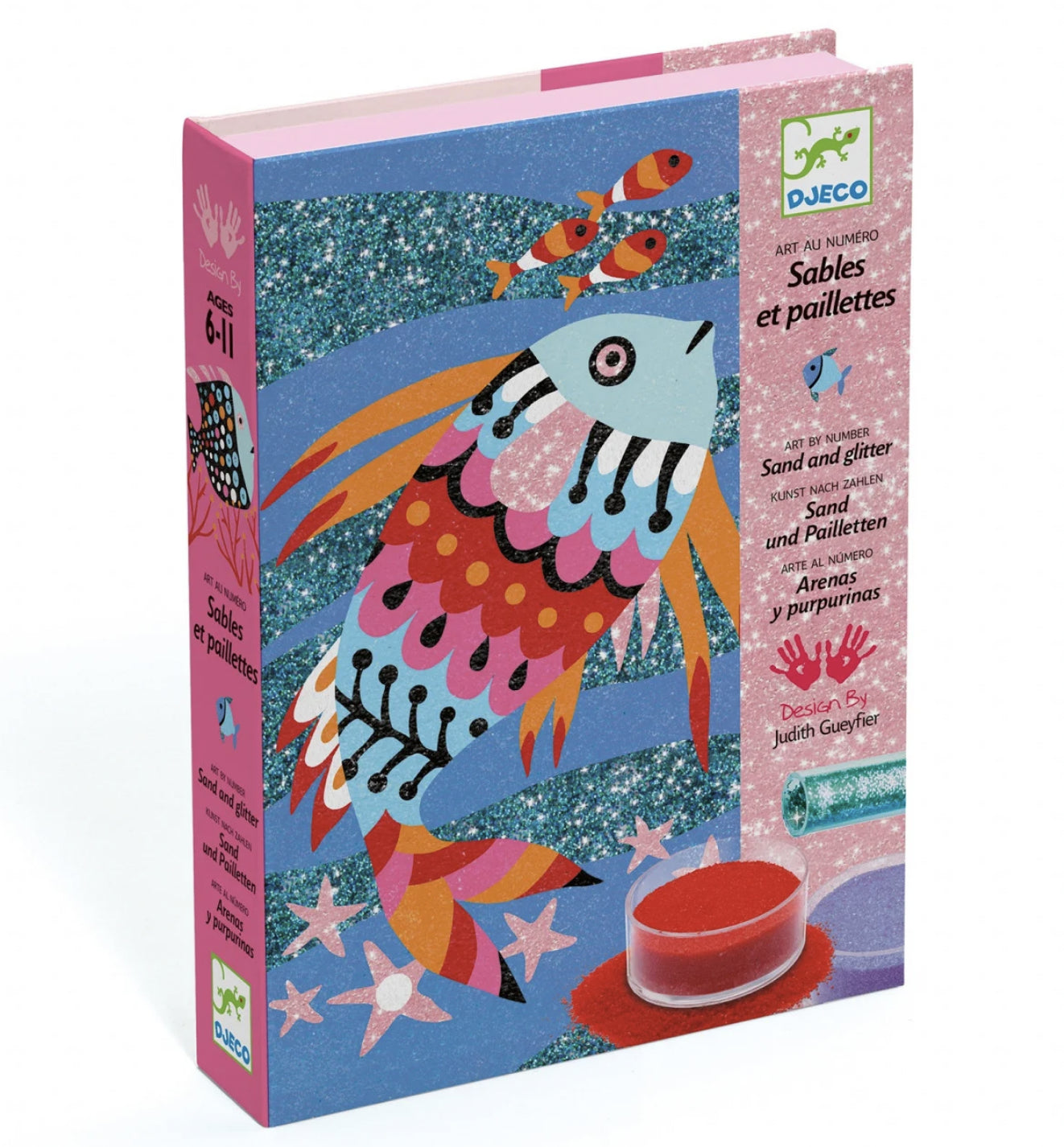 Nisip colorat Djeco Pesti stralucitori