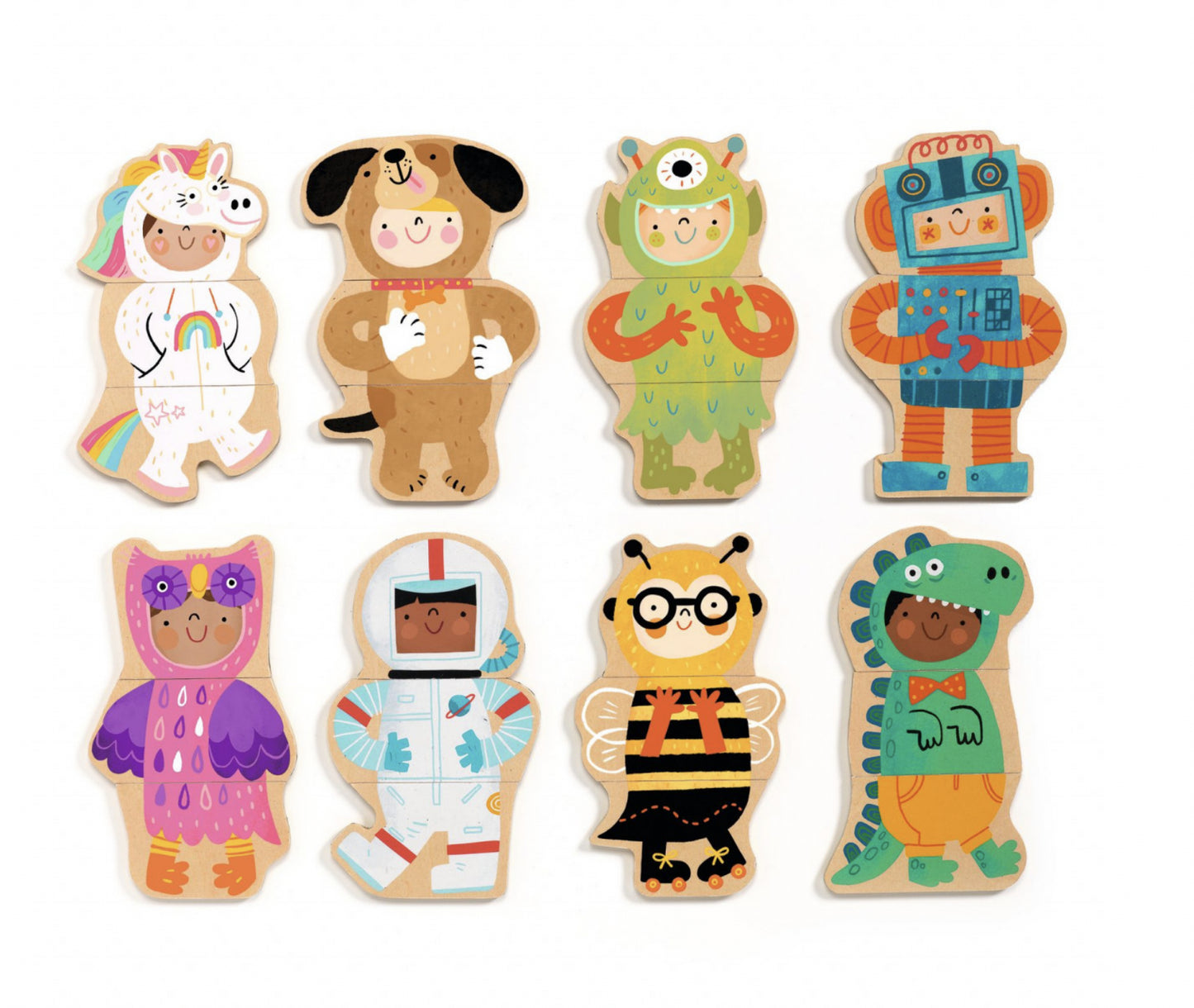 Joc cu magneti Djeco Animale costumate